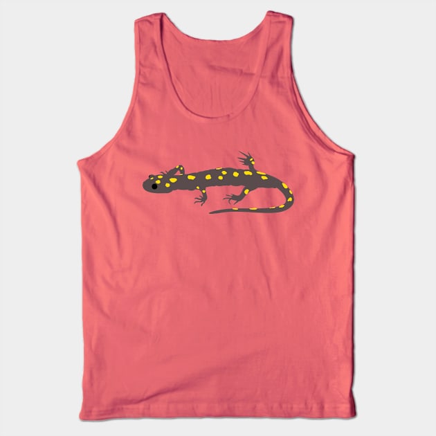 Yellow-Spotted Salamander Tank Top by stargatedalek